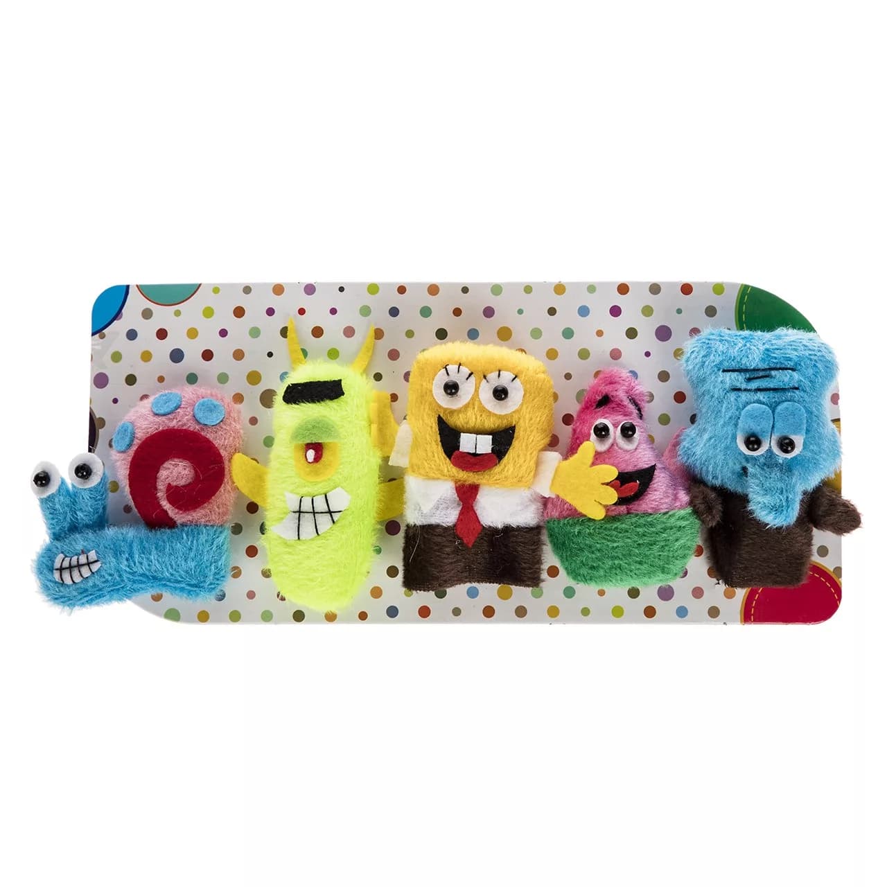 عروسک انگشتی پرشین صبا مدل Sponge Bob And Friends بسته 5 عددی