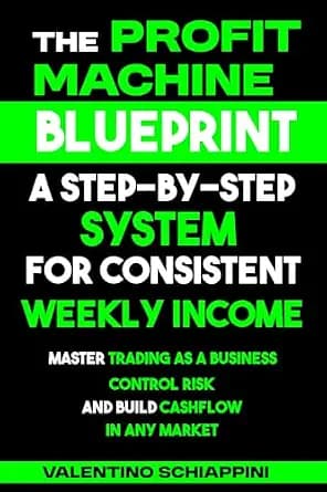 و دانلود نسخه کامل کتاب زبان اصلی The Profit Machine Blueprint: A Step-by-Step System for Consistent Weekly Income: Master Trading as a Business, Control Risk, and Build Cashflow in Any Market |
