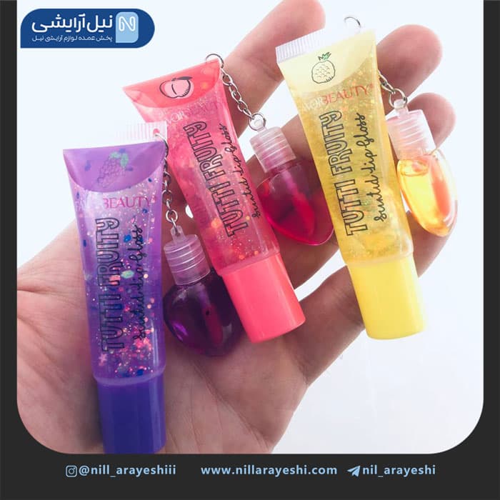 لیپ گلاس و رژ حرارتی قلبی میوه ای فیور بیوتی کد Lg 3006 — تصویر ۵