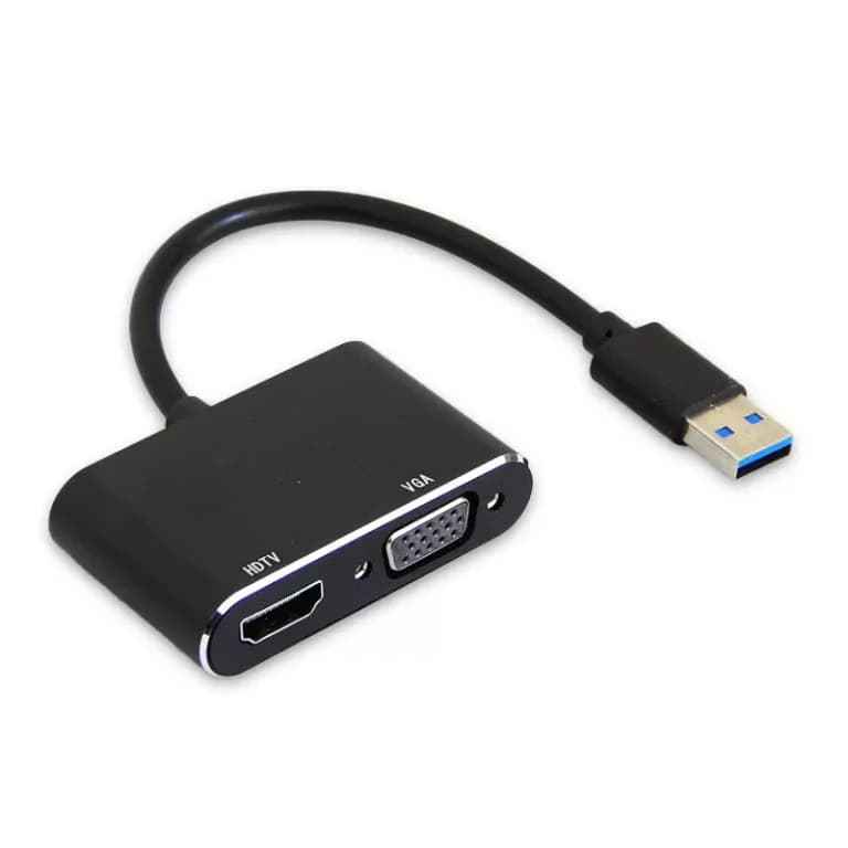 مبدل 3.0 USB به HDMI/VGA کی نت مدل K-COUA30HV