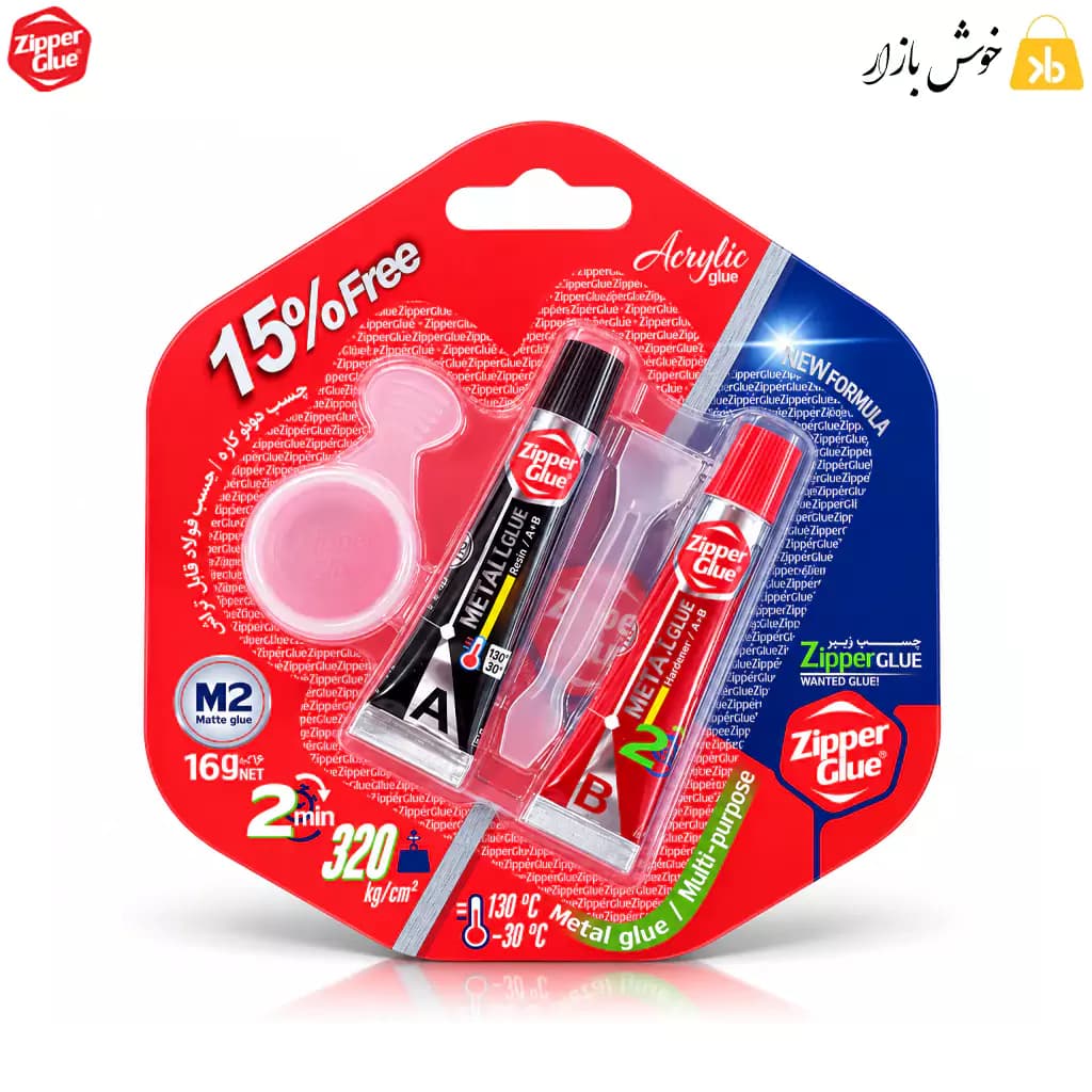 چسب دوقلو مات زیپر M2 وزن 16 گرم