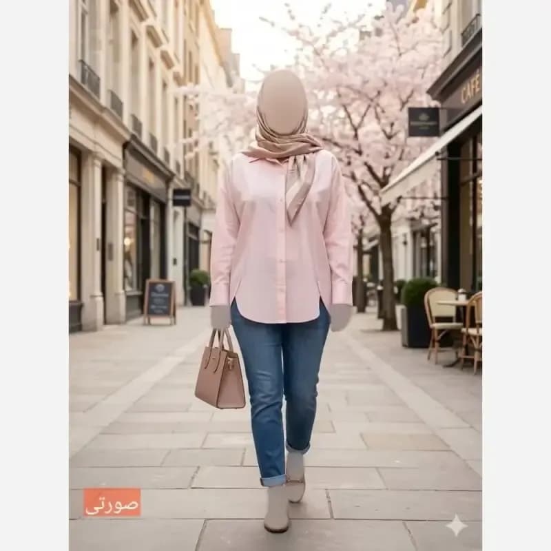تونیک لینن زنانه مدل ملین سایز بزرگ 38 تا 50 — تصویر ۲