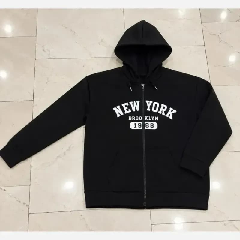 سویشرت new york داخل کرکی فری سایز — تصویر ۲