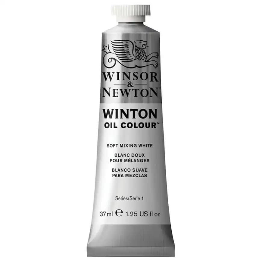 رنگ روغن وینزور اند نیوتن رنگ SOFT MIXING WHITE کد 77 حجم 37 میلی لیتر