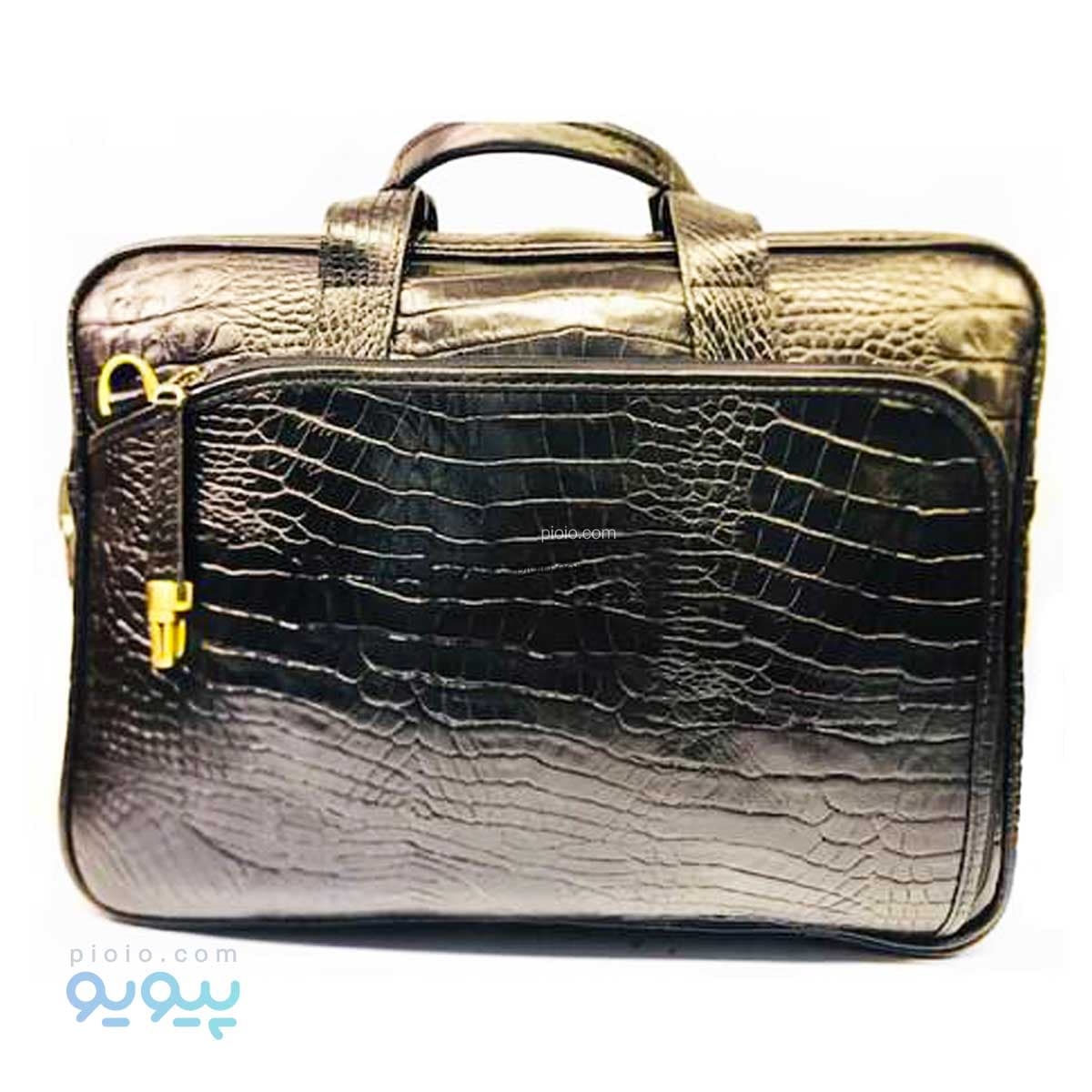 کیف چرم طبیعی طرح کروکودیلی آیتم 673 عمده و کارتنی