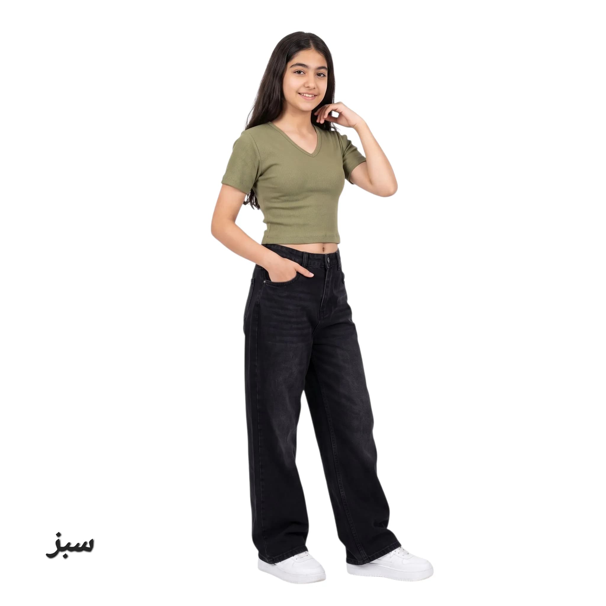 تاپ دخترانه یقه هفت کبریتی — تصویر ۸