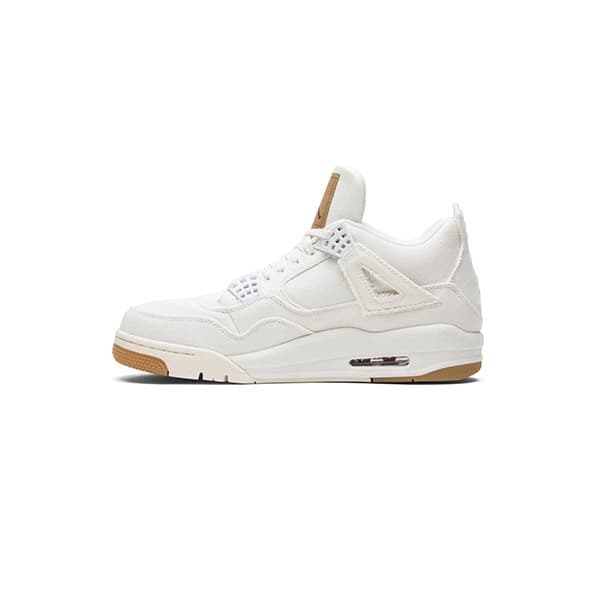 کتونی نایک ایرجردن 4 لیوایز سفید Nike Air Jordan 4 Levi’s White Denim — تصویر ۲