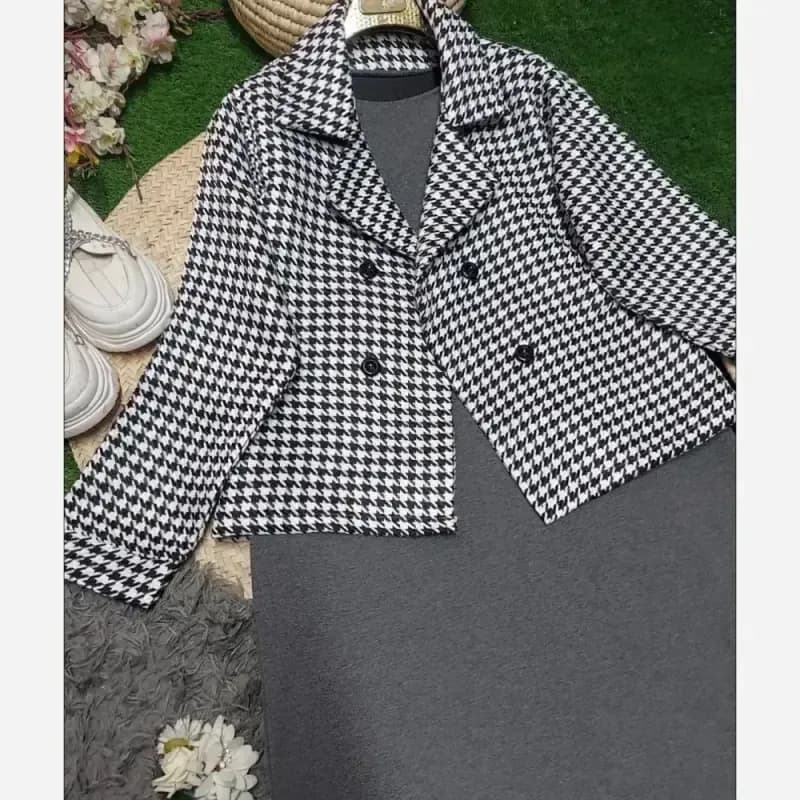 ست تیکه سیما پاییزه جنس پیردوبل و زیره گلکسی فری سایز 38 تا 46 — تصویر ۴