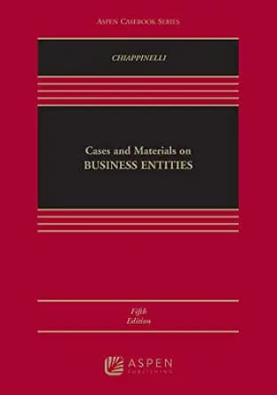 و دانلود نسخه کامل کتاب زبان اصلی Cases and Materials on Business Entities (Aspen Casebook Series) PDF | دانلود کتاب خارجی