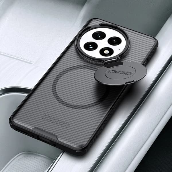 گارد مگ سیف نیمه شفاف کمرا استند OnePlus 13 مارک نیلکین مدل Camshield Prop Clear — تصویر ۵