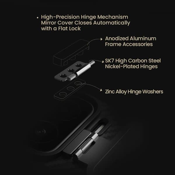 گارد کربنی مگنتی کمرا استند Xiaomi 15 مارک نیلکین مدل CarboProp Fine Hole — تصویر ۶