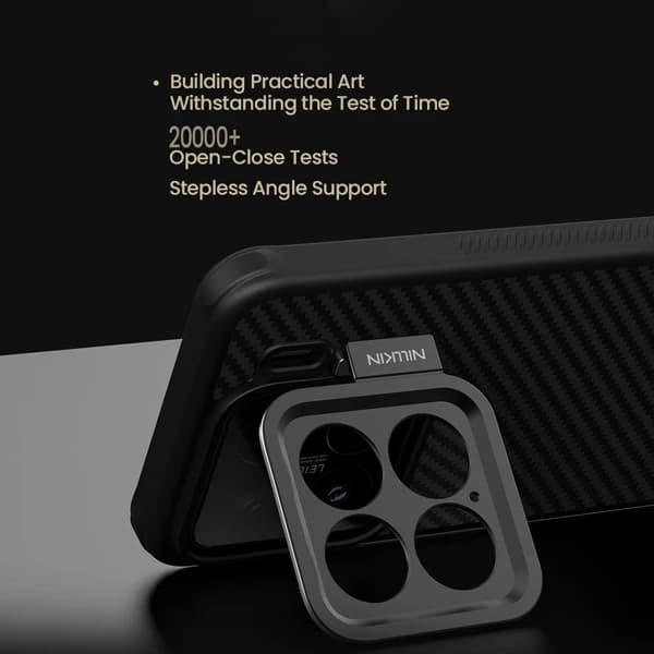 گارد کربنی مگنتی کمرا استند Xiaomi 15 مارک نیلکین مدل CarboProp Fine Hole — تصویر ۵