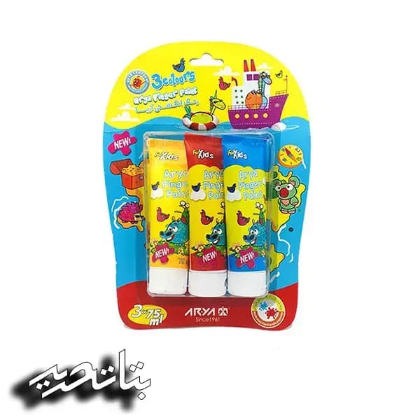 آریا رنگ انگشتی 3 رنگ تیوپی (7020)