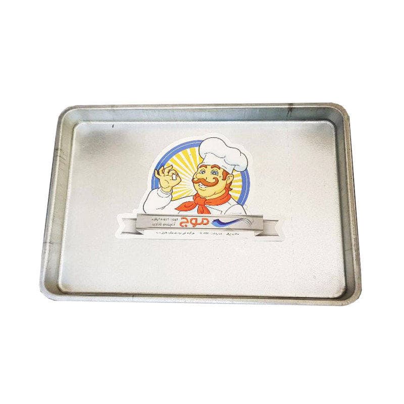 قالب و دیس کیک موج مدل مستطیل لبه بلند سایز 35×25