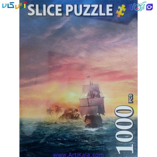 پازل 1000 قطعه slice مدل کشتی تینکربل و دزدان دزیایی