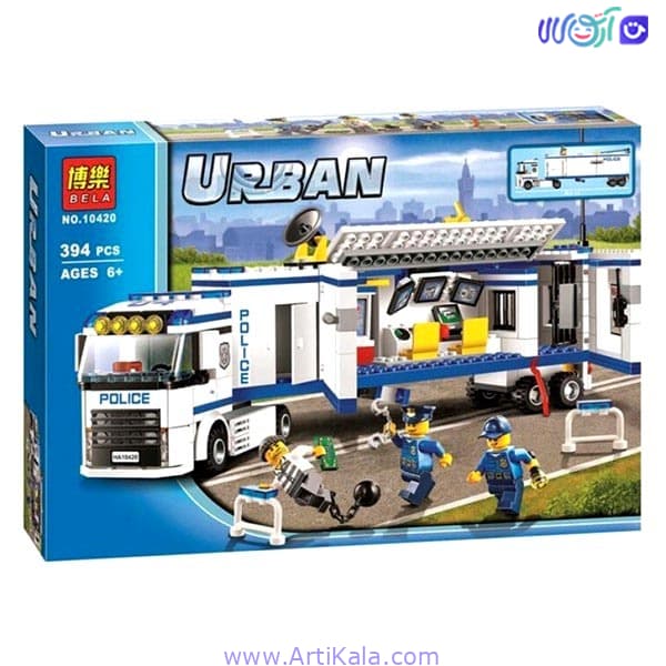 لگو تریلی سیار پلیس bella 10420