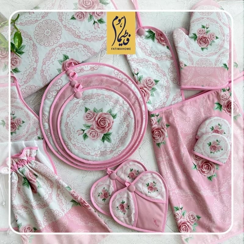 سرویس آشپزخانه مخمل 15 تکه طرح 37 مدل آرمیتا