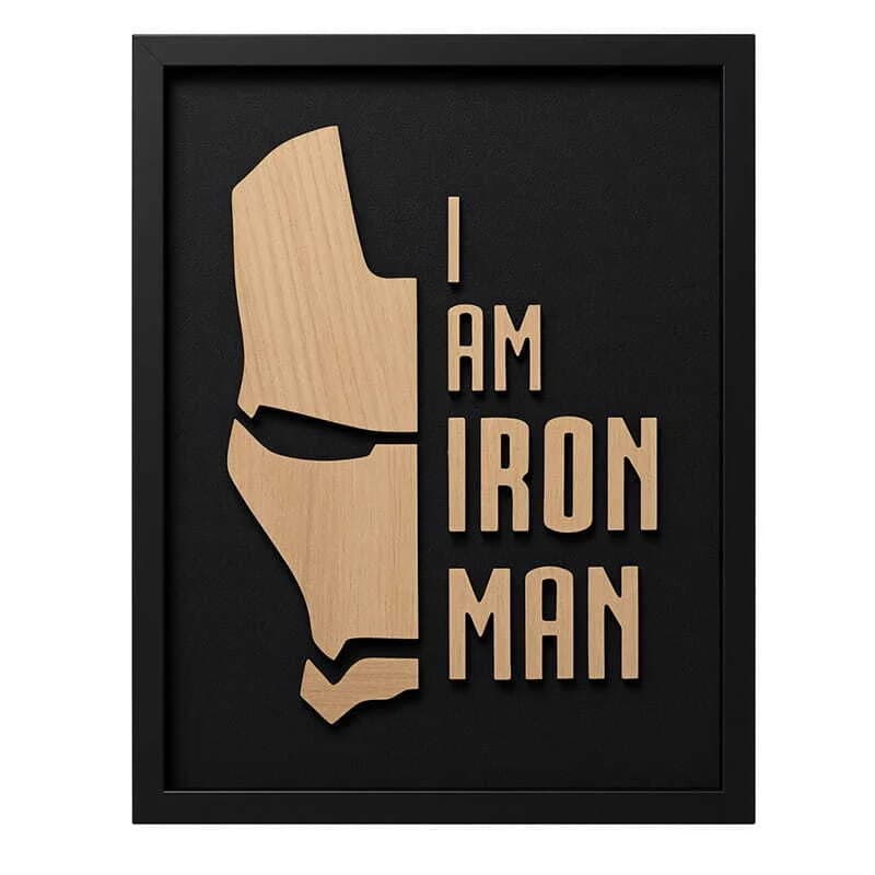 تابلو شاسی طرح Iron Man سایز 30*40 سانتی متر کد 2