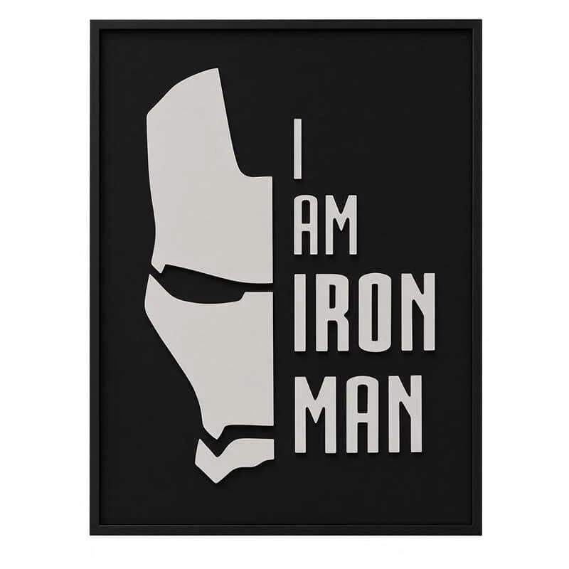 تابلو شاسی طرح Iron Man سایز 30*40 سانتی متر کد 1
