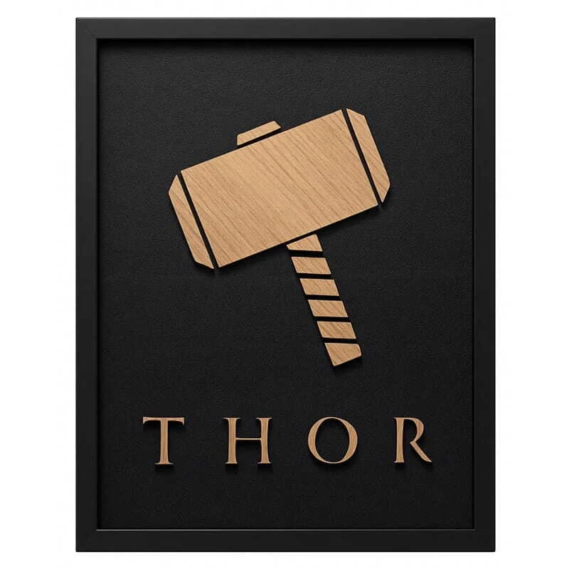 تابلو شاسی طرح Thor سایز 30*40 سانتی متر کد 1