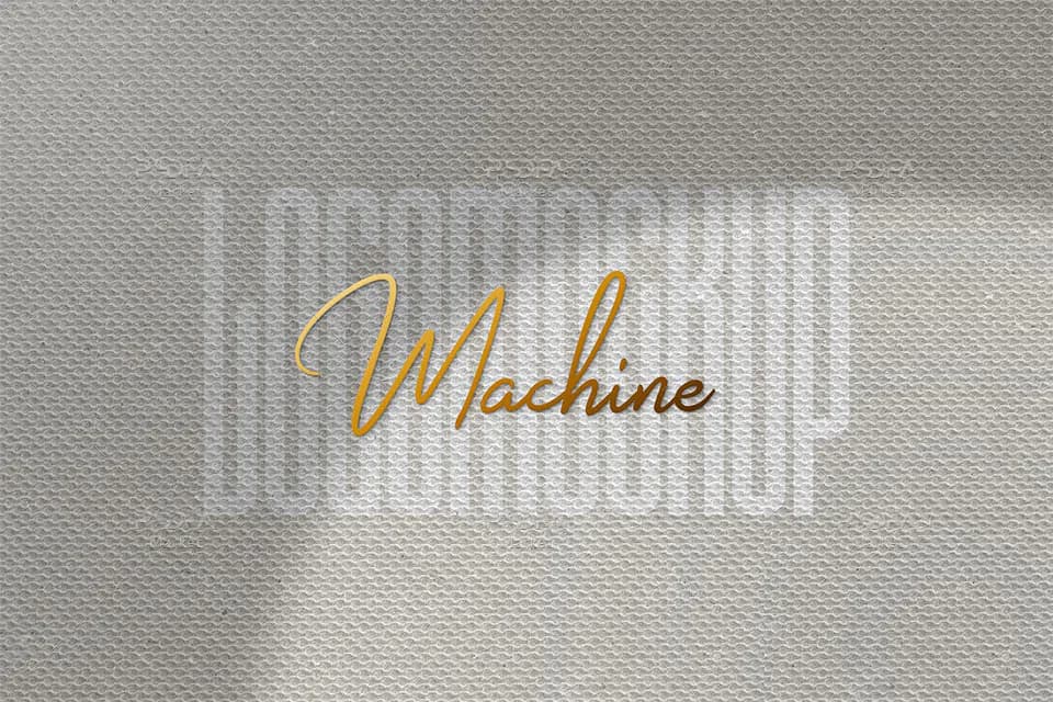 موکاپ لوگو کاغذی Paper Logo Mockup