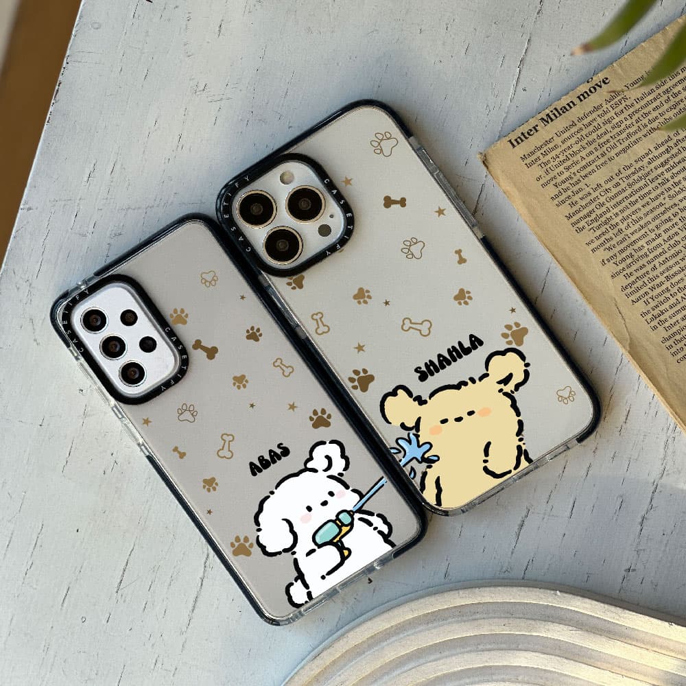 قاب شفاف چاپی سفارشی به اسم دلخواه (کد 0293) مدل هاپو مناسب برای گوشی موبایل شیائومی ردمی Xiaomi Redmi Note 8 / Note 8 Pro / Note 9 / Note 9S / Note 9 Pro / Note 10 Pro / Note 10 Pro Max / Note 11S / — تصویر ۳
