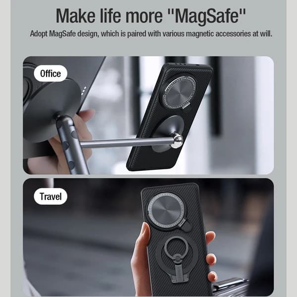 قاب ضد ضربه مگنتی کمرا استند OnePlus 13 مارک نیلکین مدل Camshield Prop Magnetic — تصویر ۷