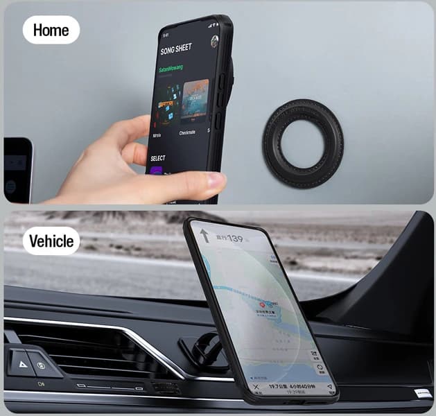 قاب ضد ضربه مگنتی کمرا استند Xiaomi 15 Ultra مارک نیلکین مدل Camshield Prop Magnetic — تصویر ۴