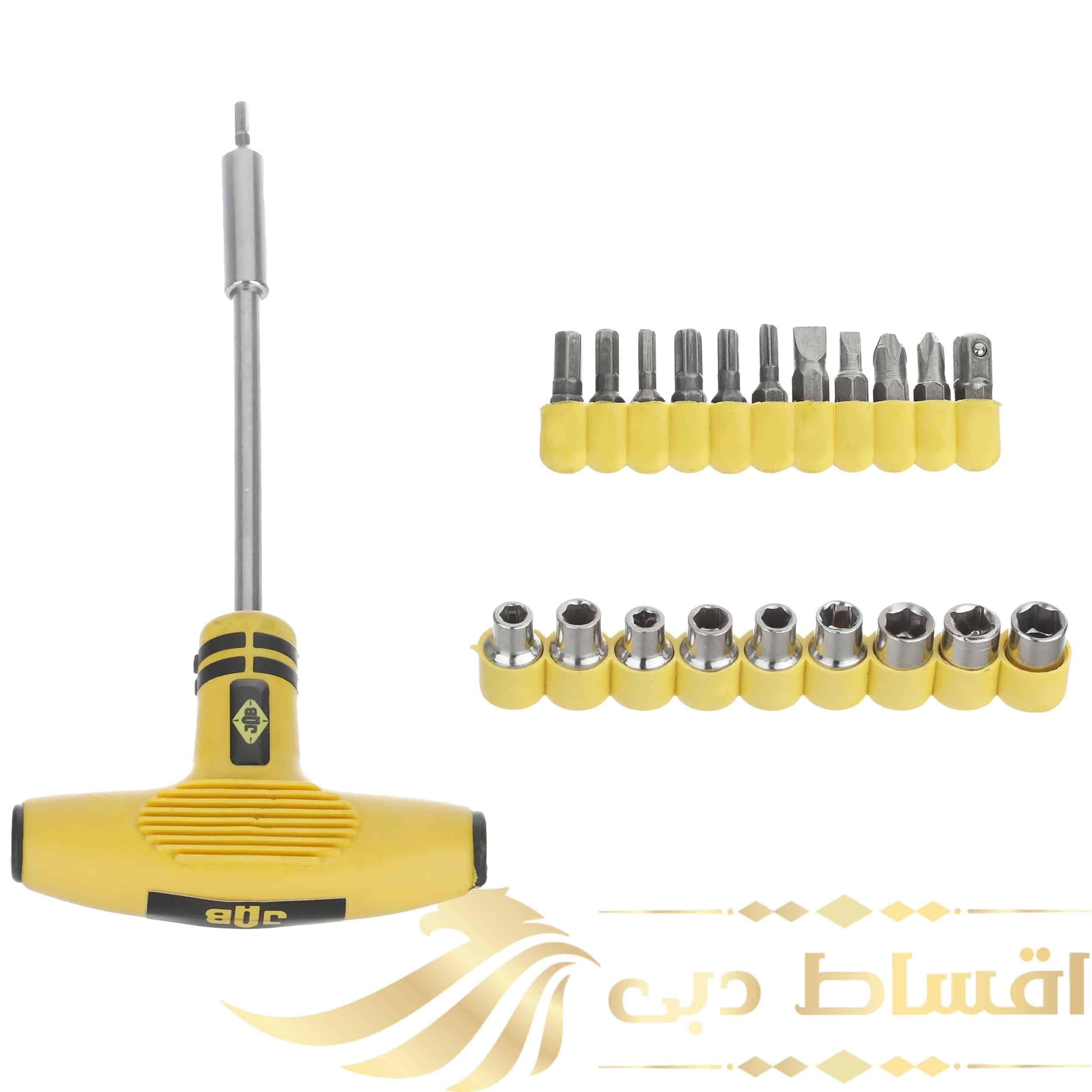 آچار بکس و سری آچار بکس جاب مدل JB-100026 مجموعه 26 عددی