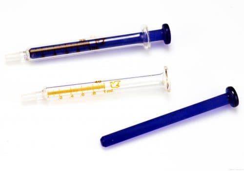 سرنگ آزمایشگاهی شیشه ای ۱ سی سی Glass Syringe , ۱ml — تصویر ۲