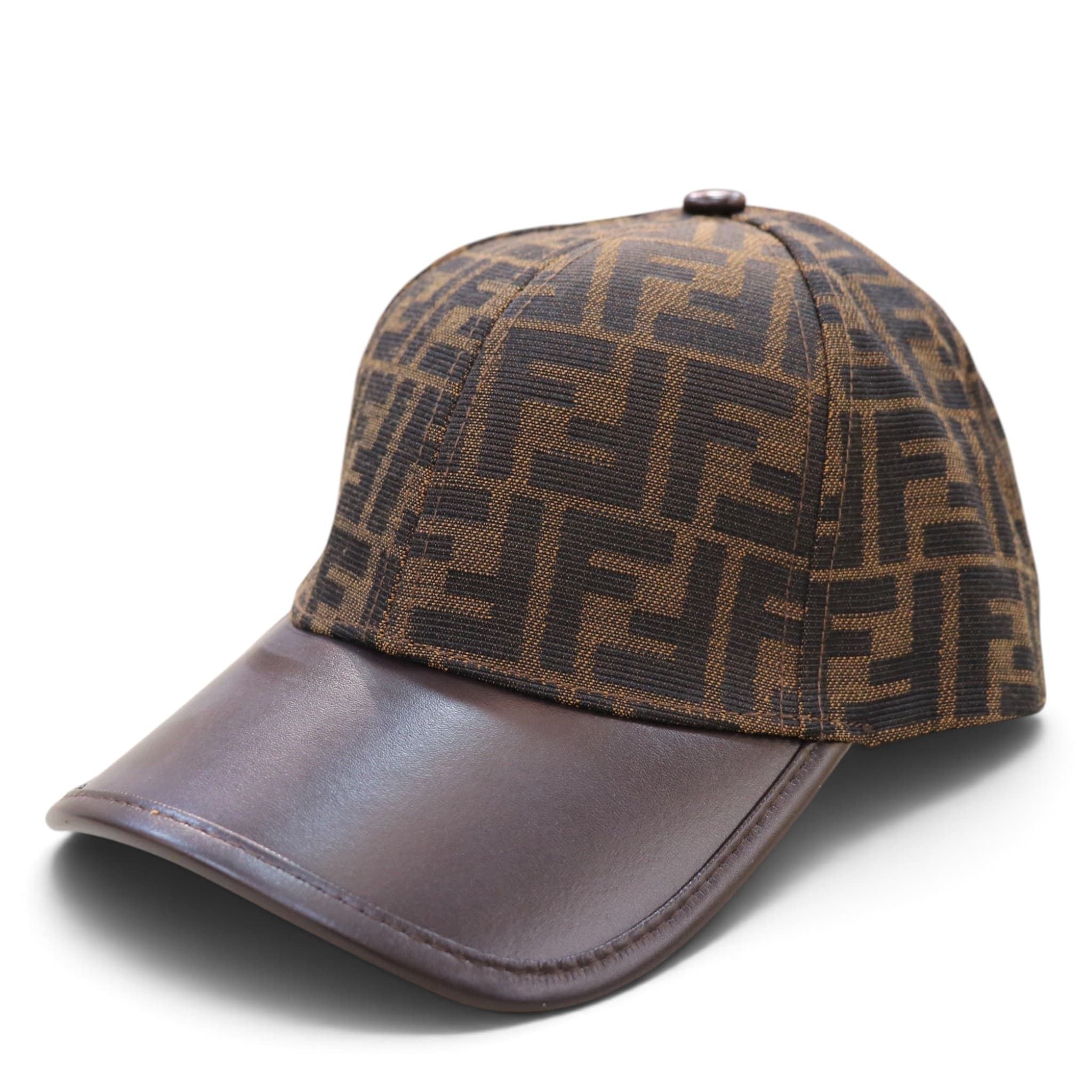 کلاه کپ کتان با نقاب چرم FENDI