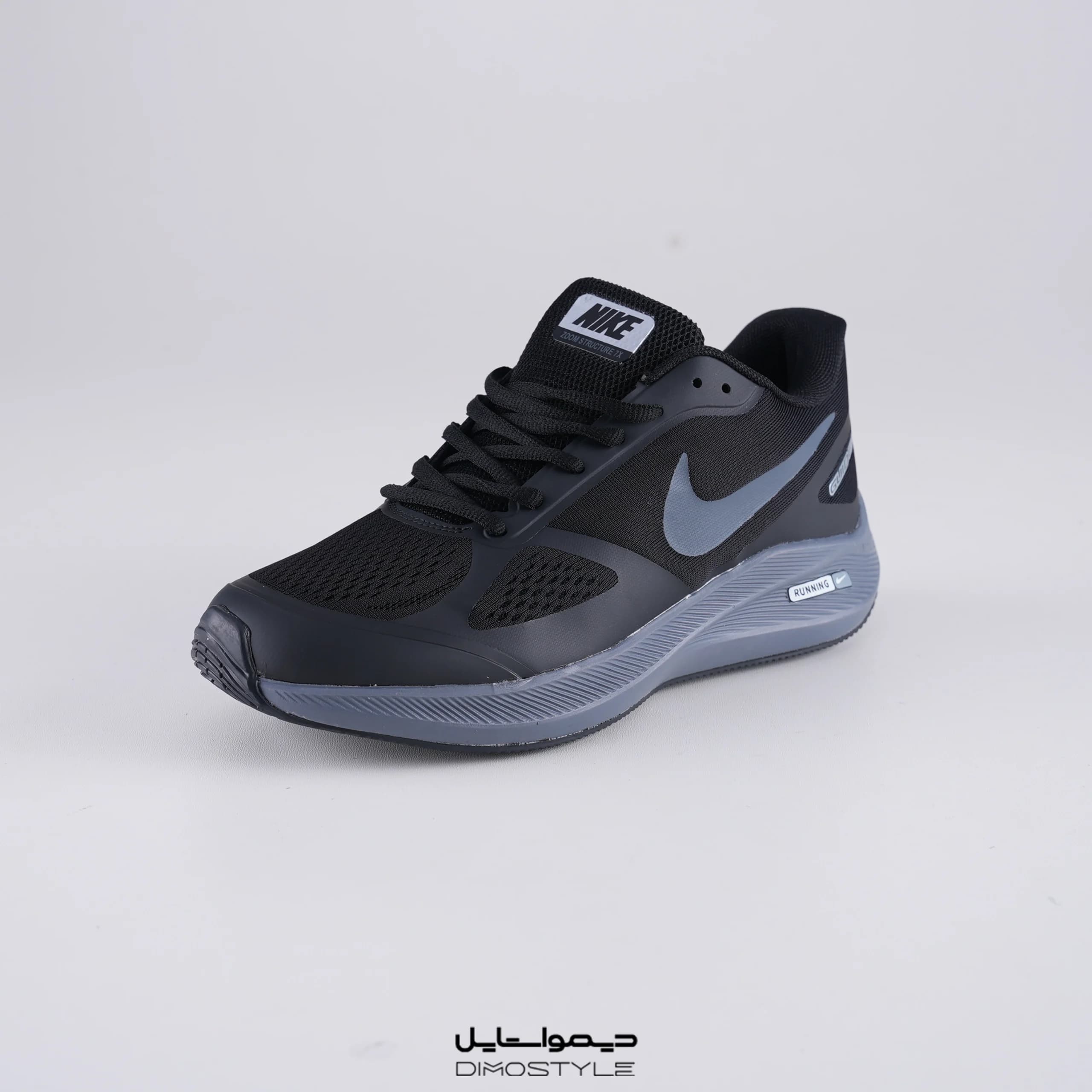 کفش مخصوص دویدن نایک ایر زوم مدل Guide 10 رنگ تمام مشکی (دودی)Nike Air Zoom Guide 10 Running — تصویر ۳