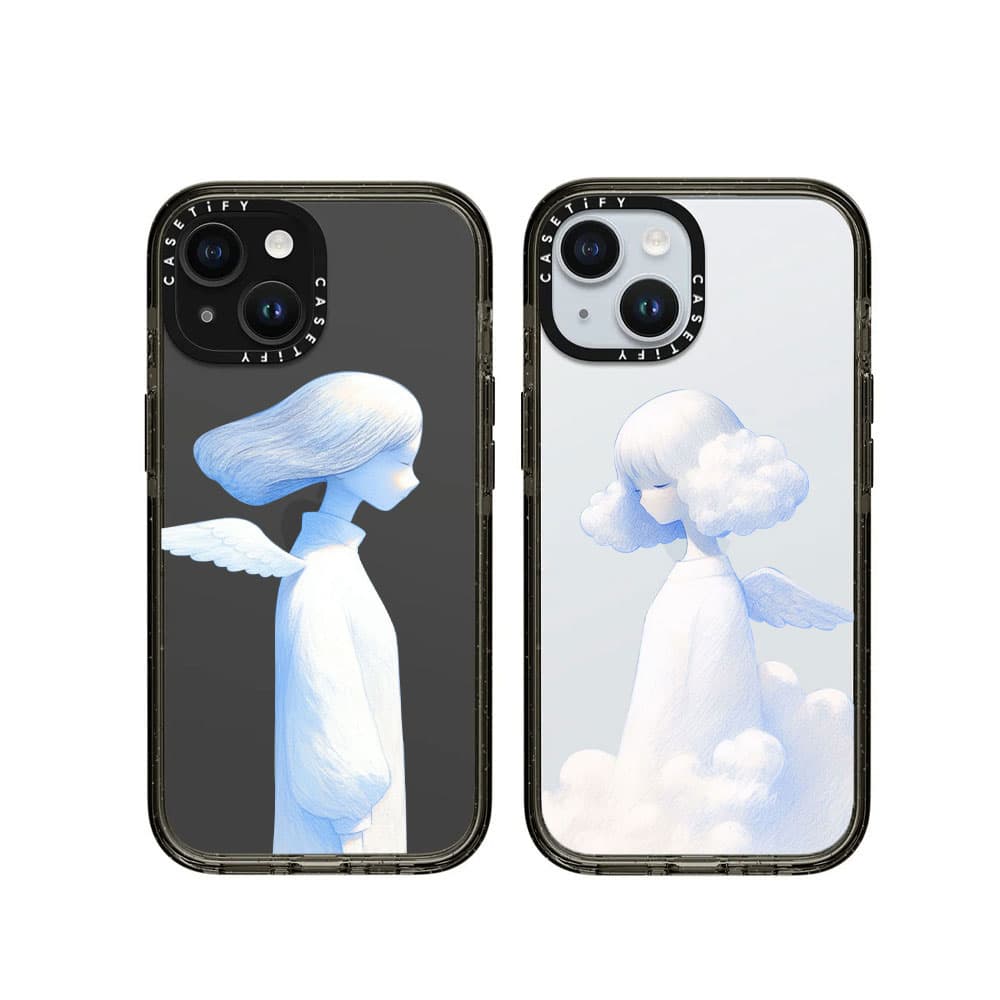 قاب شفاف چاپی سفارشی (کد 0345) مدل cloud couple مناسب برای گوشی موبایل سامسونگ Samsung Galaxy A06 / A10S / A12 / A13 / A14 / A15 / A16 / A20 / A21S / A22 4G / A22 5G / A23 / A24 / A30 / A30S / A31 / A — تصویر ۳