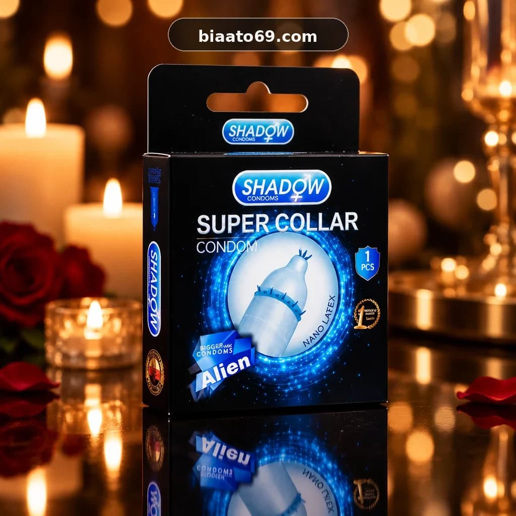 کاندوم فضایی اره ماهی شادو مدل Super Collar پک 1 عددی