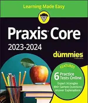 دانلود کتاب Praxis Core 2023-2024 For Dummies (For (Career/Education