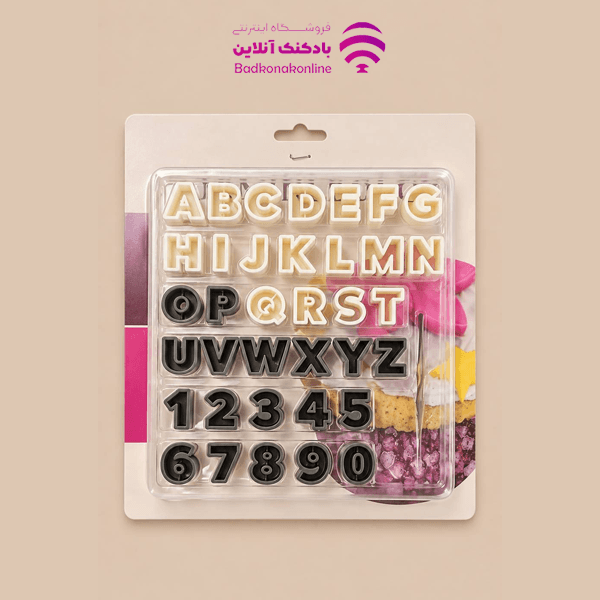 کاتر شیرینی پزی حروف و اعداد