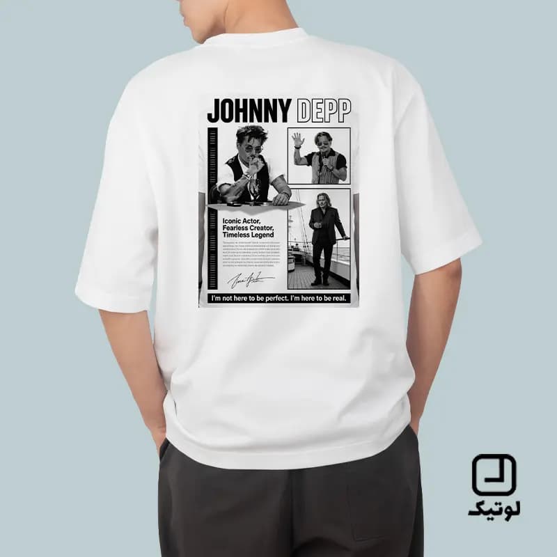 تیشرت سینمایی طرح جانی دپ Johnny Depp – کد TC053