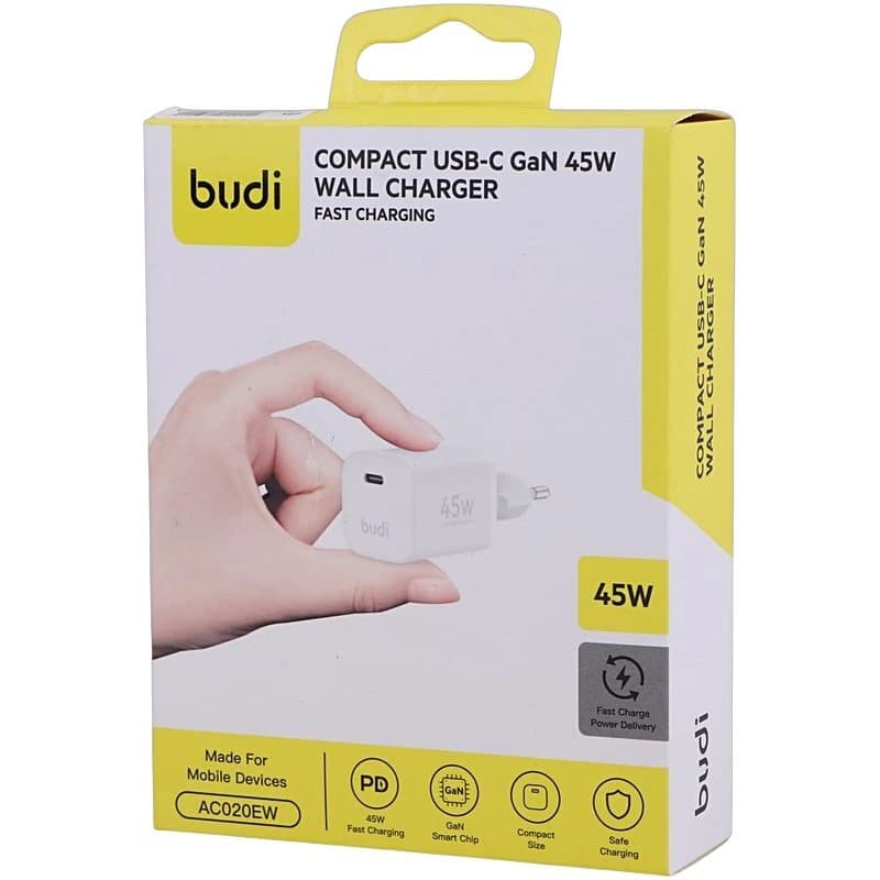 شارژر دیواری 45 وات بودی AC020E GaN PD 3A — تصویر ۷