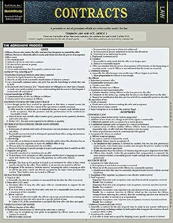 و دانلود نسخه کامل کتاب زبان اصلی Contracts: QuickStudy Laminated Reference Guide PDF | دانلود کتاب خارجی