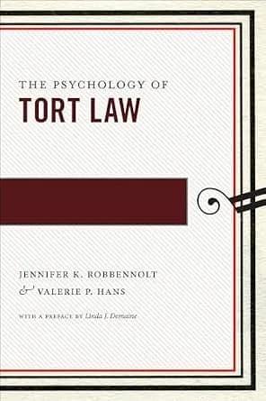 و دانلود نسخه کامل کتاب زبان اصلی The Psychology of Tort Law (Psychology and the Law Book 2) PDF | دانلود کتاب خارجی