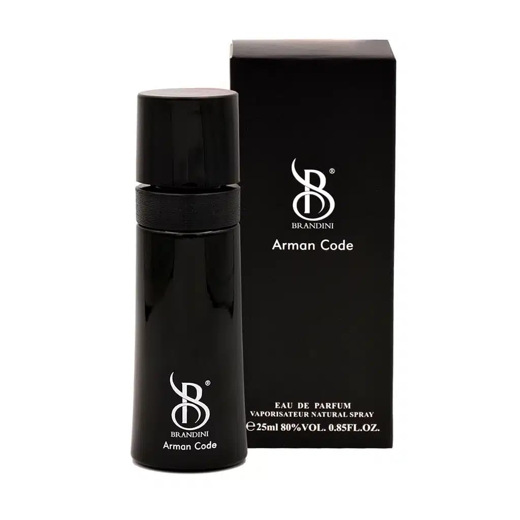 عطر جیبی مردانه برندینی مدل Arman Code حجم 25 میلی لیتر