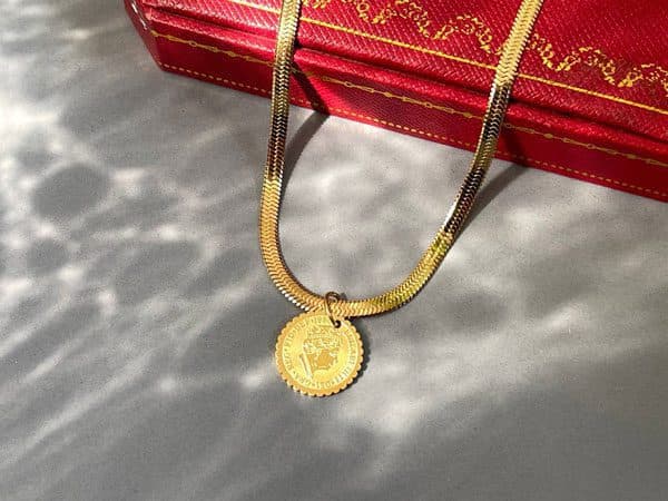 گردنبند الیزابت با زنجیر ماری