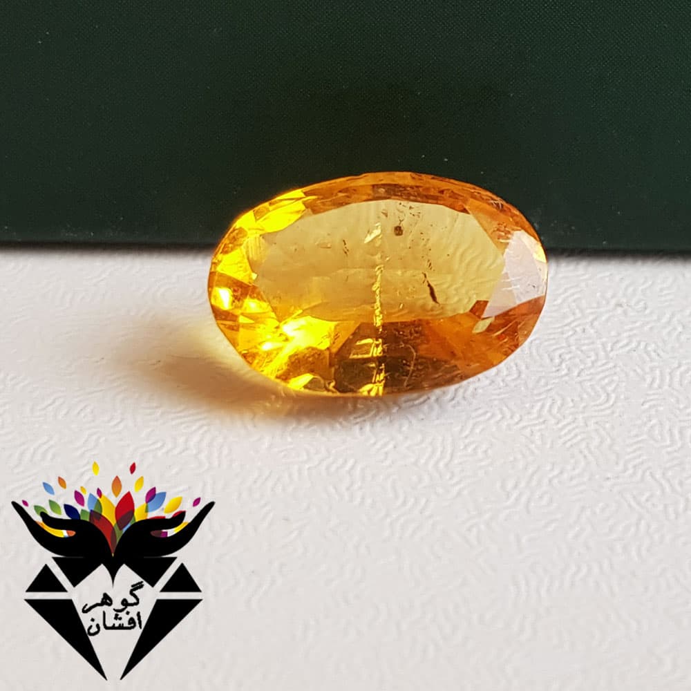 نگین سیترین اصل خوشرنگ N1566
