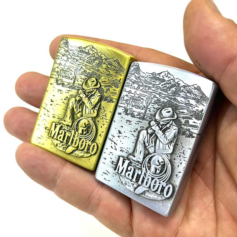 فندک زیپو گازی طرح ماربرو zippo marlbro