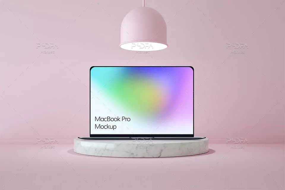 موکاپ لپ تاپ مک بوک پرو MacBook Pro Screen Mockup