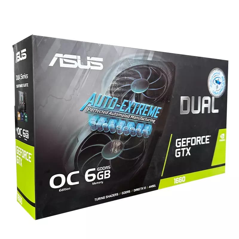 کارت گرافیک ایسوس ASUS GTX 1660 DUAL OC EVO 6G GDDR5 استوک — تصویر ۶