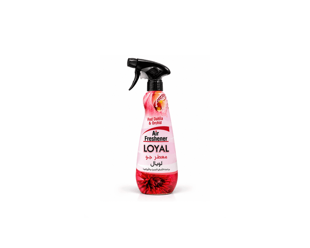اسپری خوشبوکننده هوا لویال Loyal مدل Red Dahlia and Orchid رایحه گل کوکب قرمز و ارکیده حجم ۴۵۰ میلی لیتر | Air Freshener