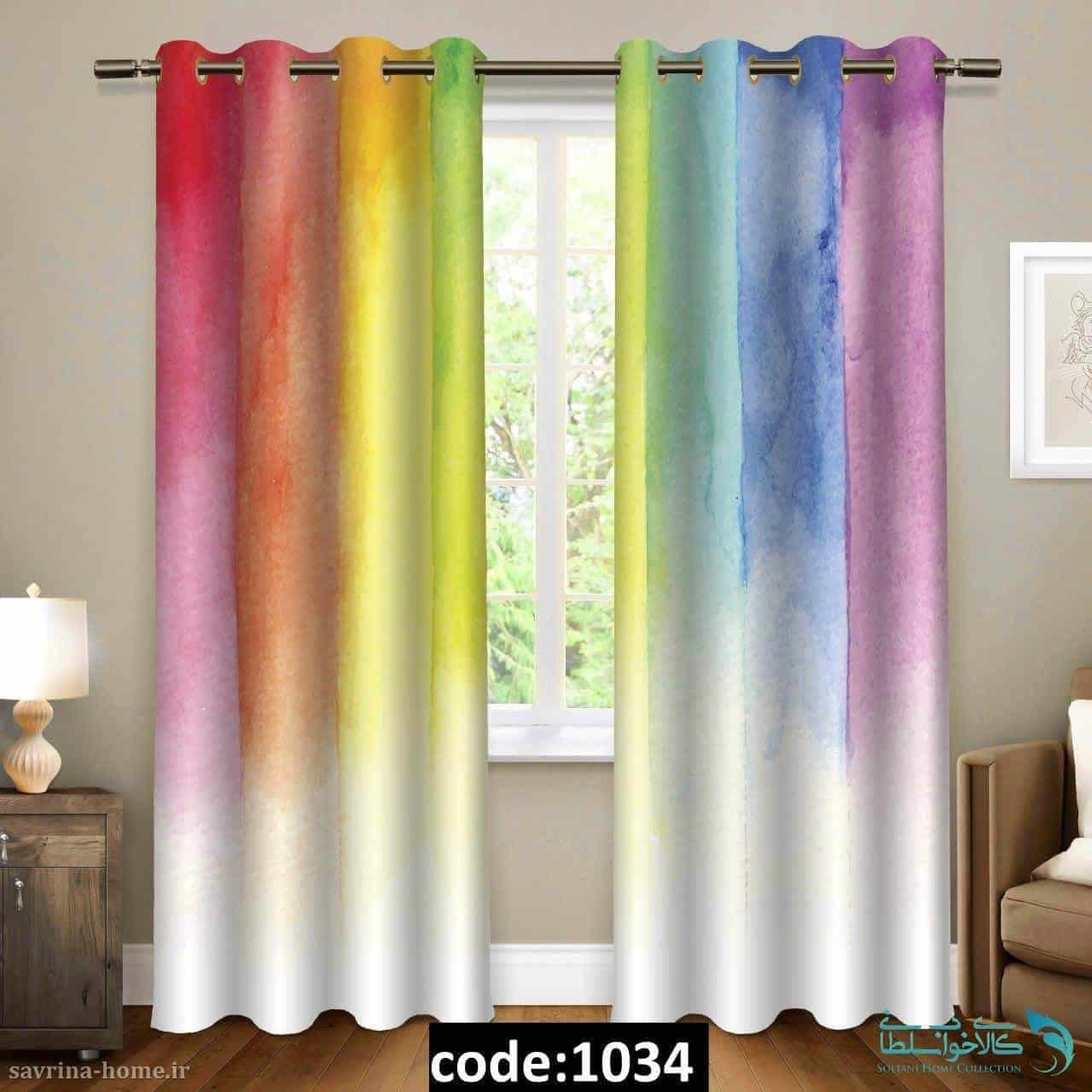 پرده پانچی طرح چیترا مدل Sh-1034