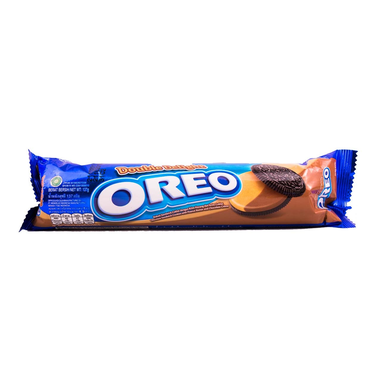 بیسکوییت با کرم بادام زمینی و شکلات 119 گرم اوریو – oreo