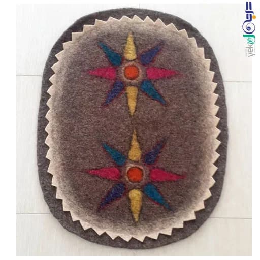نمد بیضی طرح دو ستاره
